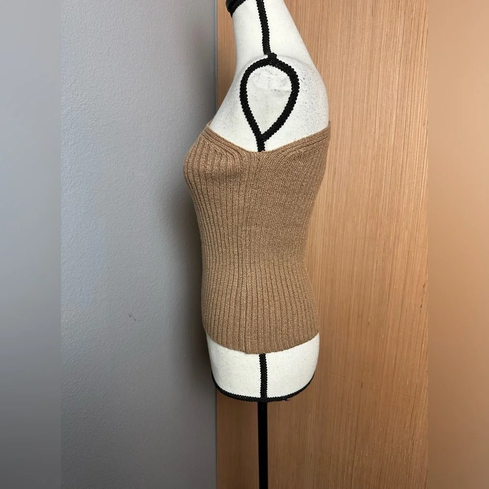 One Grey Day Revolve Nolan Ribbed Knit One Shoulder Tank, Size Medium (v) - Picture 4 of 9